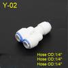 1/4" 3/8" OD Hose Tube 1/4" 1/2" 3/4" 1/8" Plastic Pipe Quick Connectors RO Water Connector Fittings Reverse Osmosis System