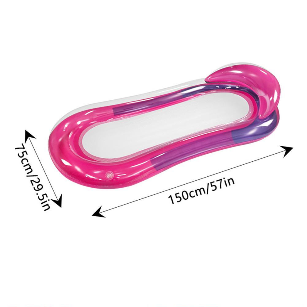 PVC Wasserhängematte Faltbare Aufblasbare Hängemattenliege Auslaufsicheres Ventil Wasserdicht Verschleißfest Schwimmbad Zubehör