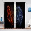 Yin Yang Trippy Psychedelic Art Tulle Voile Curtains for Bedroom Window Decor Living Room Sheer Curtains Blinds Organza Drapes