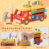CANDYCOOL Wooden Educational Carpenter Pretend Fire Truck Transforming Tool Includes and Pretend STEM Develops and Christmas Gift for Boys and Girls