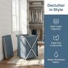 Durable Double Layer Laundry Basket Foldable Fabric Organizer Waterproof Dustproof Storage Basket Laundry Organize
