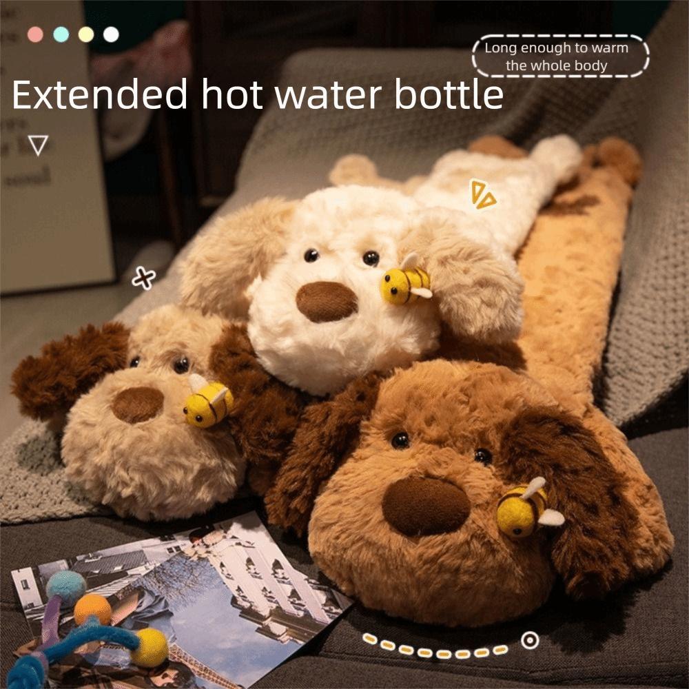 Extra Long Hot Water Bag Cartoon Water Injection Bag Cute Plush Warmer Home