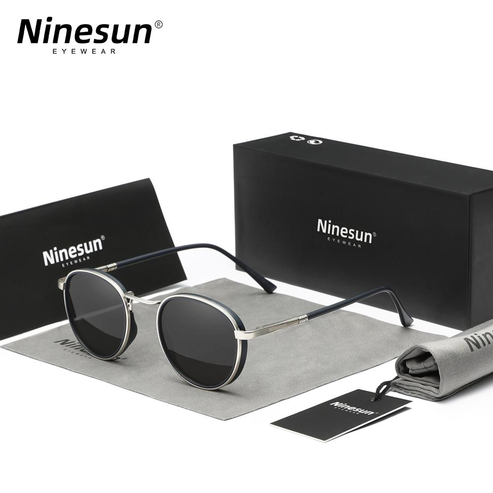 Ninesun Kleine Größe Runde Rahmen Sonnenbrille Für Herren UV400 Polarisiert Luxusmarken-Design Vintage Damenbrille Schutzbrille