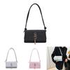 Chic Fashionable Tassel Small Square Bag For Women In Stylish Black Pink Khaki Silver