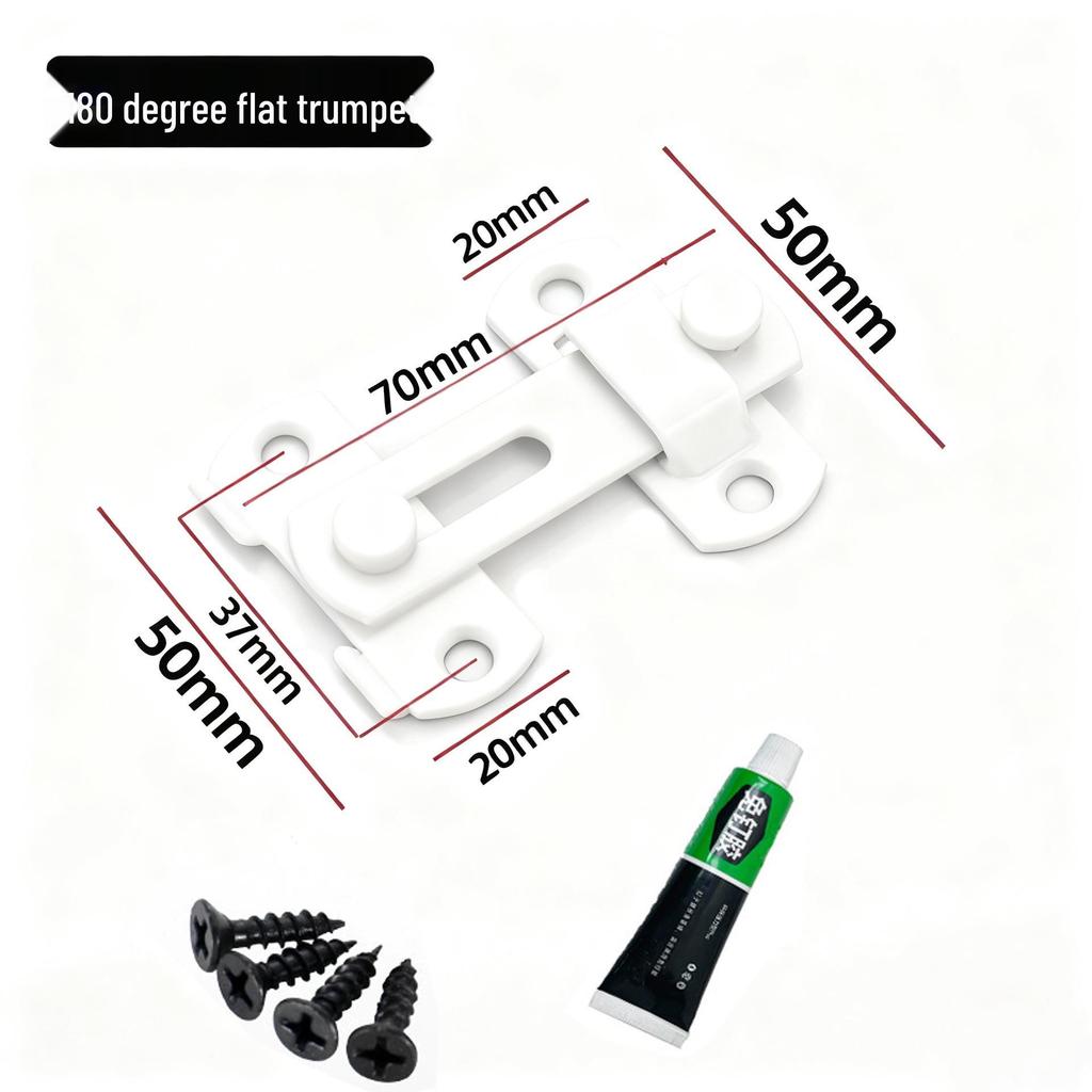 Modern Black Stainless Steel Door Buckle Latch for Pet Cage or Barn Sliding Doors