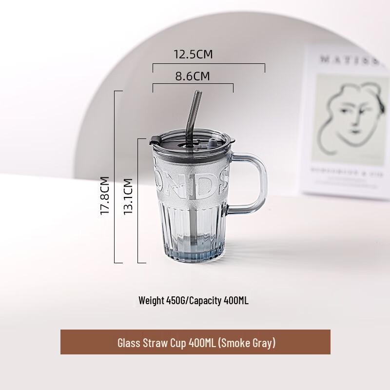 Shangqi High-Aesthetic Glass Straw Cup