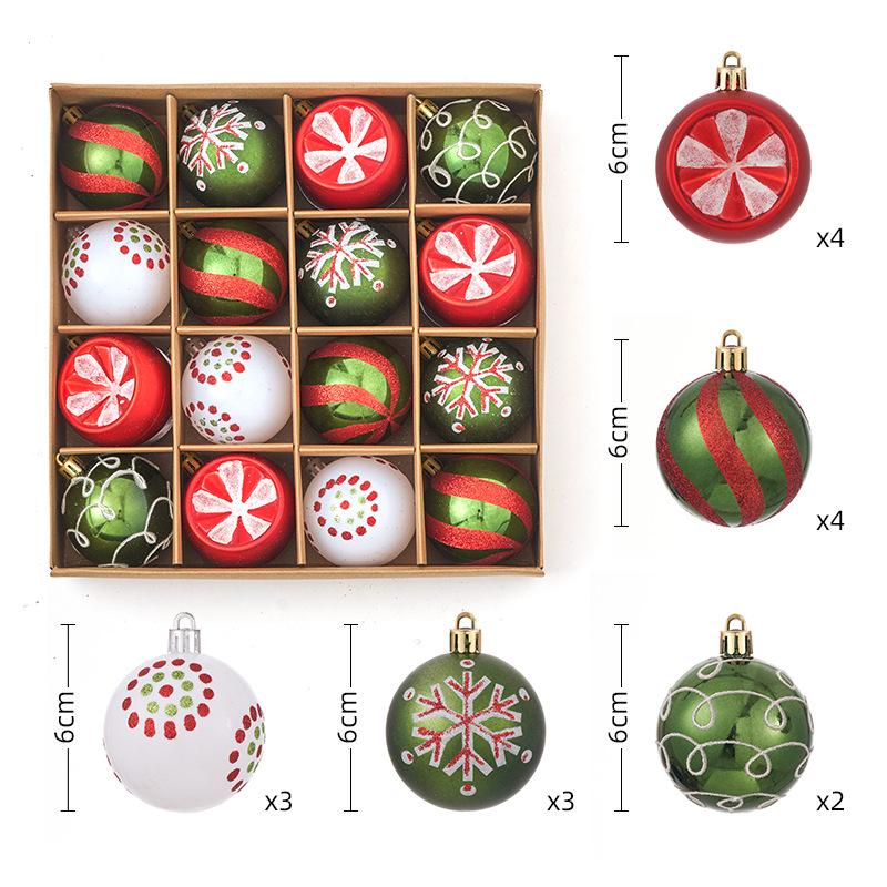 Christmas Decorations 44 Sets Electroplating Painted Balls New Christmas Balls Christmas Tree Pendants Christmas Balls