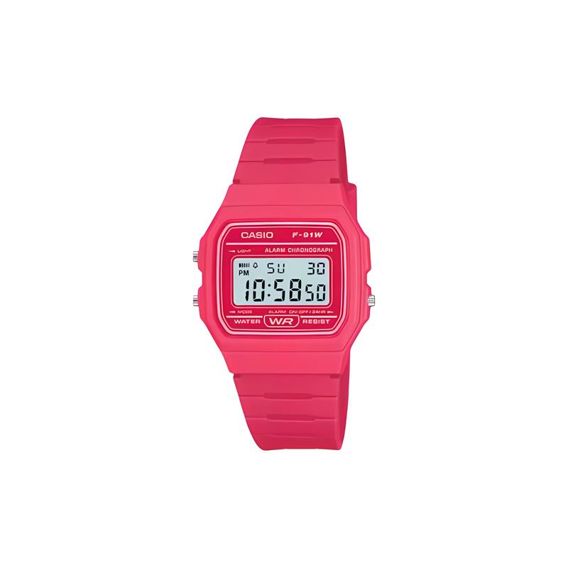 CASIO Customized watch modified series waterproof 200 meters F91WC-4A modified-berry milk square Quartz resin strap men's wat F91WC-4A