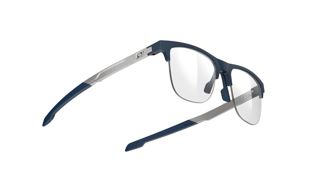 Rudy Project Incus XL Blue Navy Shape B Half-Rim Sunglasses, Matte, (52x45mm)