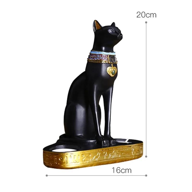 Vintage Egyptian Cat Figurine - Bastet Goddess Statue, Unique Home & Garden Decoration, Classic Cat Ornament for Collectors