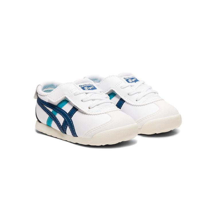 Onitsuka Tiger Mexico 66 Ts Soft Comfortable Non-Slip Wear-Resistant Low-Top Sports Casual Shoes Baby Sneaker White Blue 1184A074-106