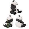 Plastic Wild Animal Zoo Toy With Static Panda Models For Children Learning Activities