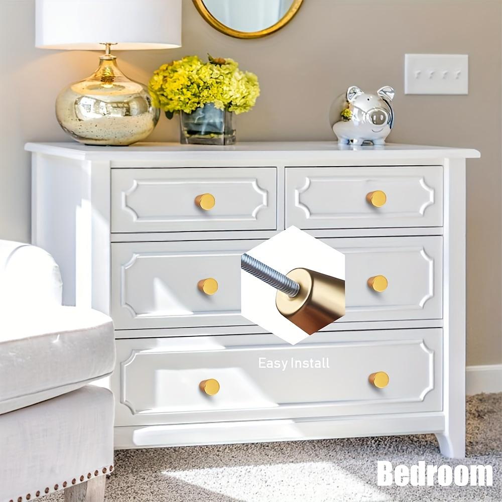 4/10 τμχ Χρυσά πόμολα ντουλαπιού Κυλινδρική λαβή Εξοπλισμός πόμολα μικρής διαμέτρου για ντουλάπι και συρτάρια συρταριέρα συρτάρια λαβές