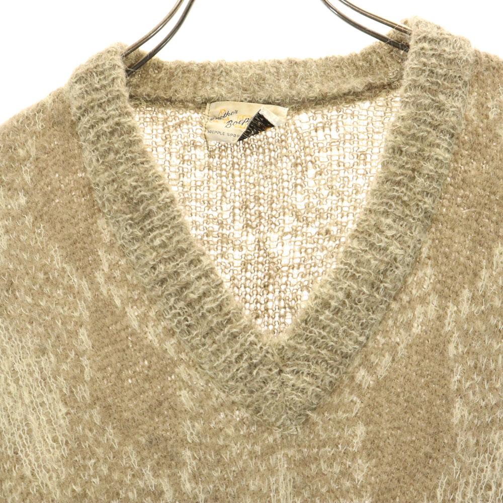 BOEPPLE SPORTSWEAR 60s Vintage Wool Blend Long Sleeve Long V-neck Sweater Women Used