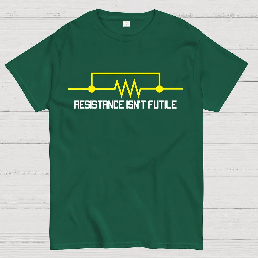 Resistance Isn't Futile Funny Cotton Summer Casual Cool Loose T-Shirt