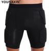 Unisex Svarta Basketshorts Fotboll Cykling Sportunderdel Anti-kollision Andningsbara Elastiska Shorts M L XL 2XL 3XL