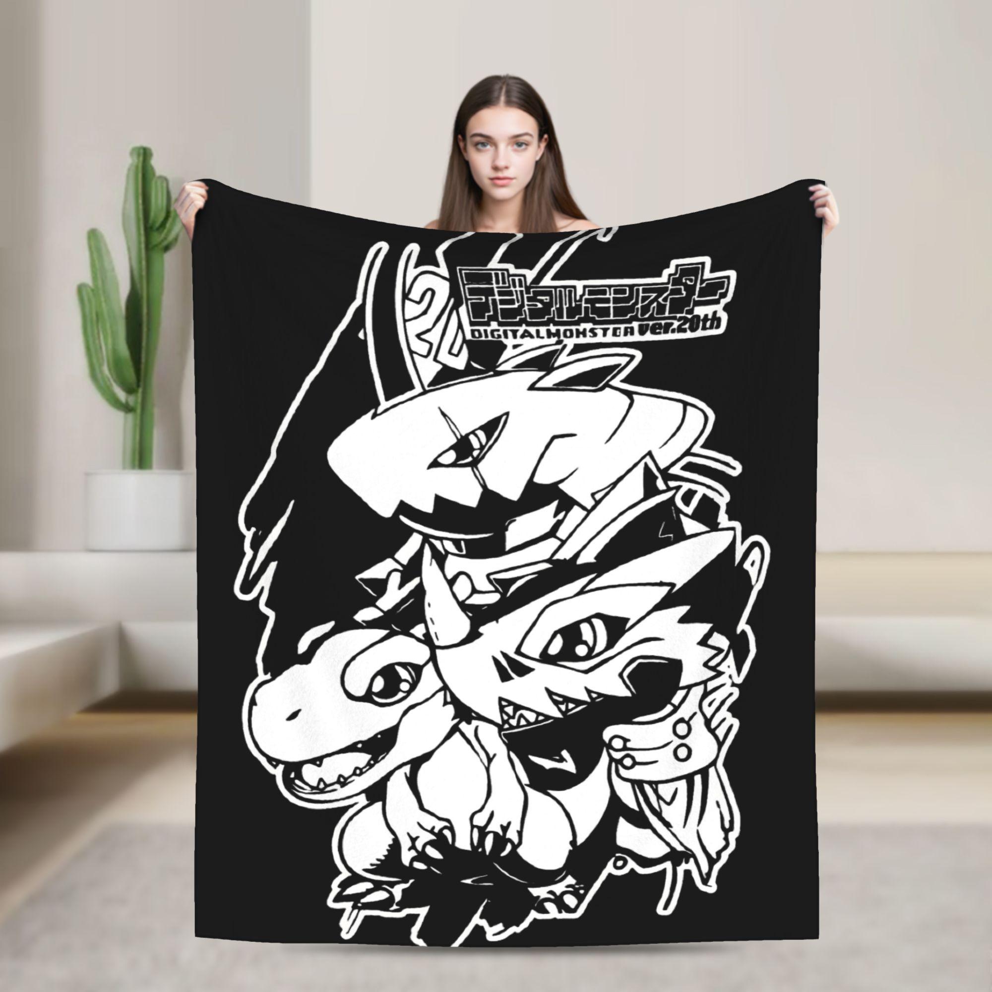 Дигимон Веимон Эволюция Плед Фланелевый Смешной Мягкий Плед для Покрывала Зимний 30x40in