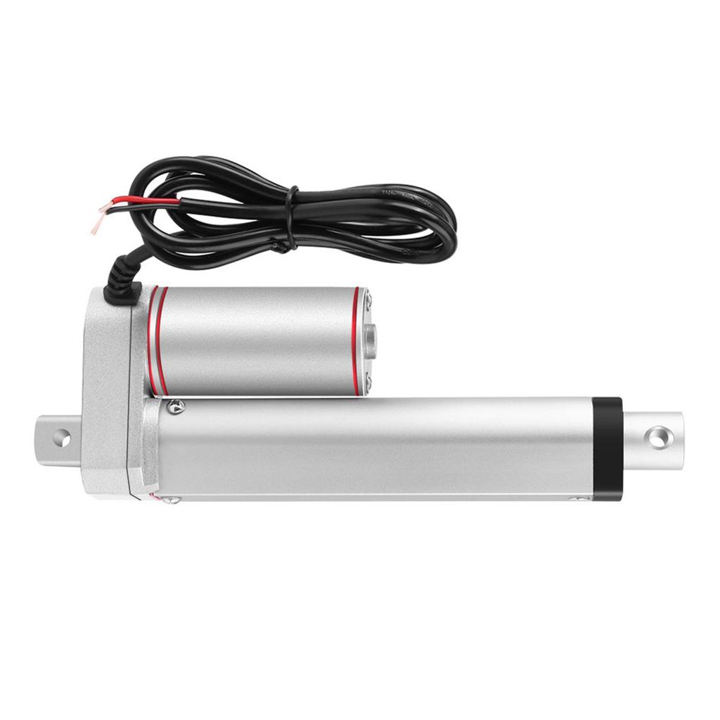 Attuatore Lineare Elettrico a Corsa 100mm ad Alto Carico 750N Linea Retta 24V