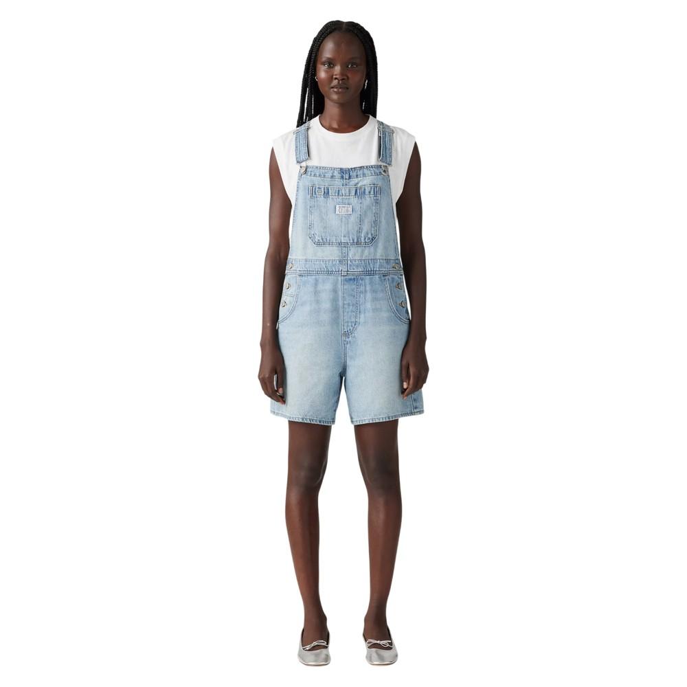 Levis Womens/Ladies Denim Short Relaxed Fit Dungarees