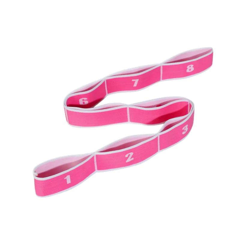 Yoga Pull Strap Belt Polyester Latex Elastic Latin Dance Stretching Band Loop Yoga Pilates GYM Fitness Exercise Resistance Bands