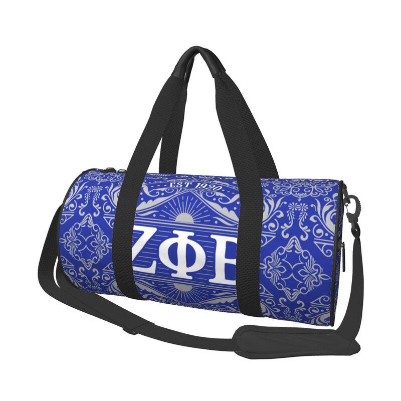 

Zeta Phi Beta 1920 Print Travel Duffel Bag Waterproof Lightweight Sport Yoga Gym Bag Workout Overnight Luggage Bags for Women