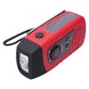 Emergency Radio USB Solar Hand Crank Charging Portable FM Weather Radio with Flashlight 2000mAh Power Bank for Outdoor