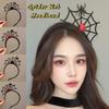 Halloween Spider Web Headband Non-slip Spider Hair Hoop Cute Spider Hairband Female Use