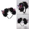 Plastic Skull Headbands For Halloween Parties Gothic Costume Accessory Portable Hair Decors