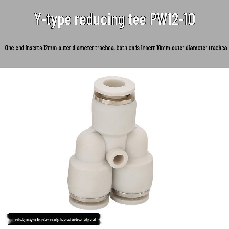 Pneumatic Reducing Y-Type Quick-Insert Plastic Air Hose Connector (PY-4-16)