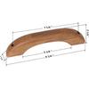 Teak Wood Handle Grab Handrail for Boat and RV
