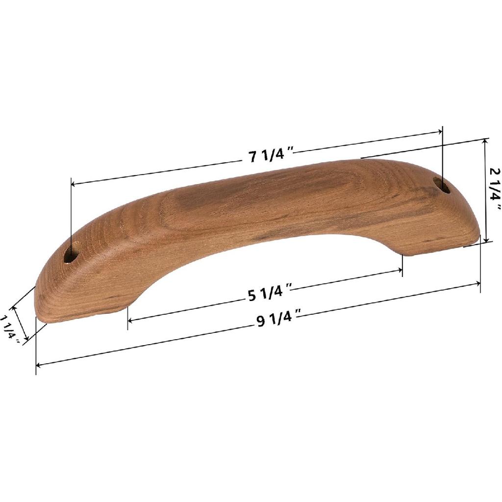 Teak Wood Handle Grab Handrail for Boat and RV