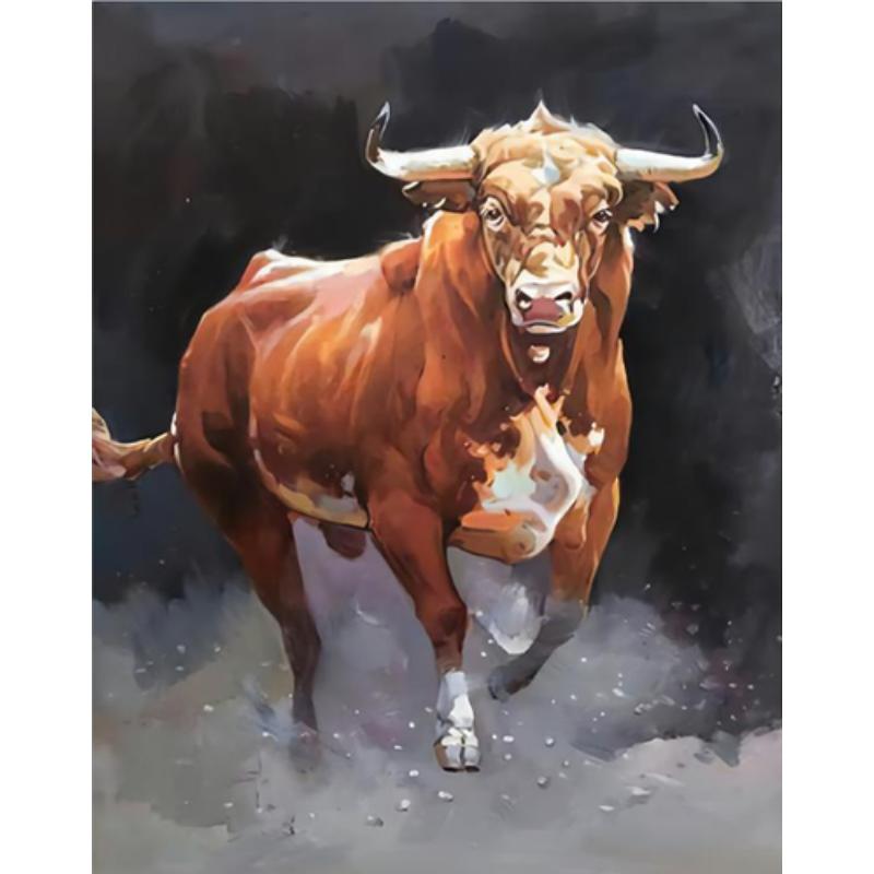 

Абстрактные животные Картина на холсте Настенное искусство Красочные коровы Постеры и принты Современная гостиная Украшение дома Картины без рамки 21*30cm No Frame