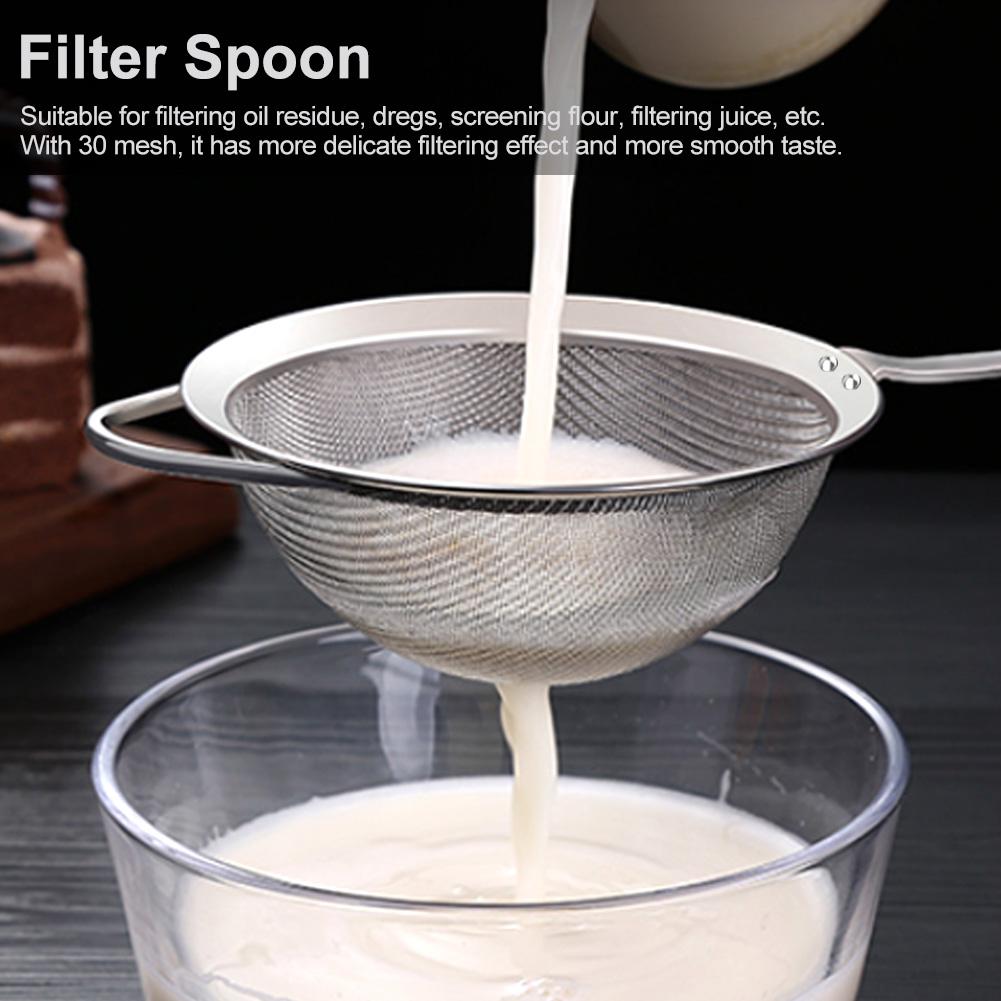 Cheap Stainless Steel Long Handle Filter Spoon Strainer Kitchen Utensil ...