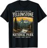 Yellowstone Nationalpark Vintage Berg Natur Wandern T-Shirt Unisex T-Shirt