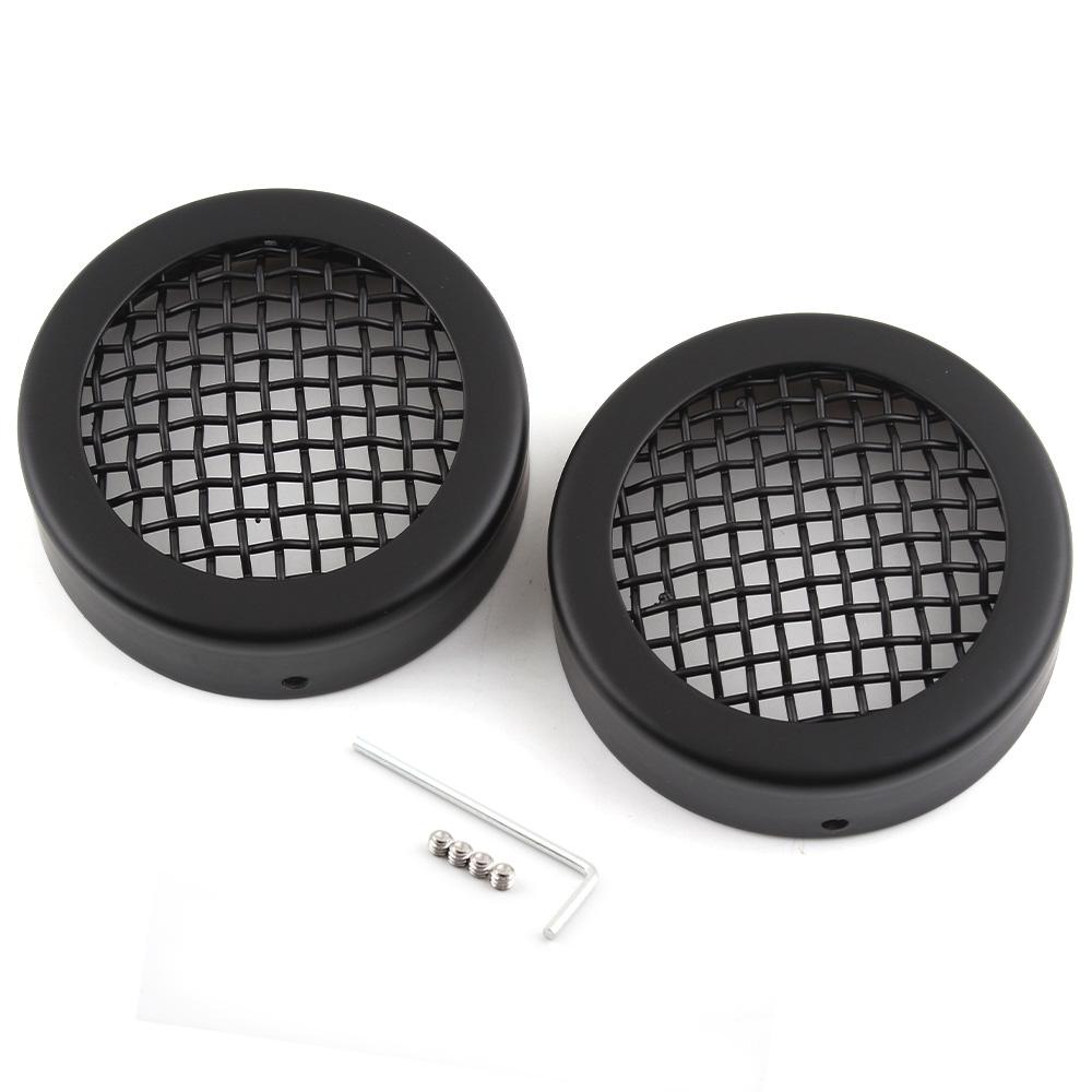 

Motorcycle Black 2Pcs 60mm 2.5 Metal Turn Signal Lights Cover Grill Protector Visor For Harley Sportster XL 883 1200 72 48 Iron