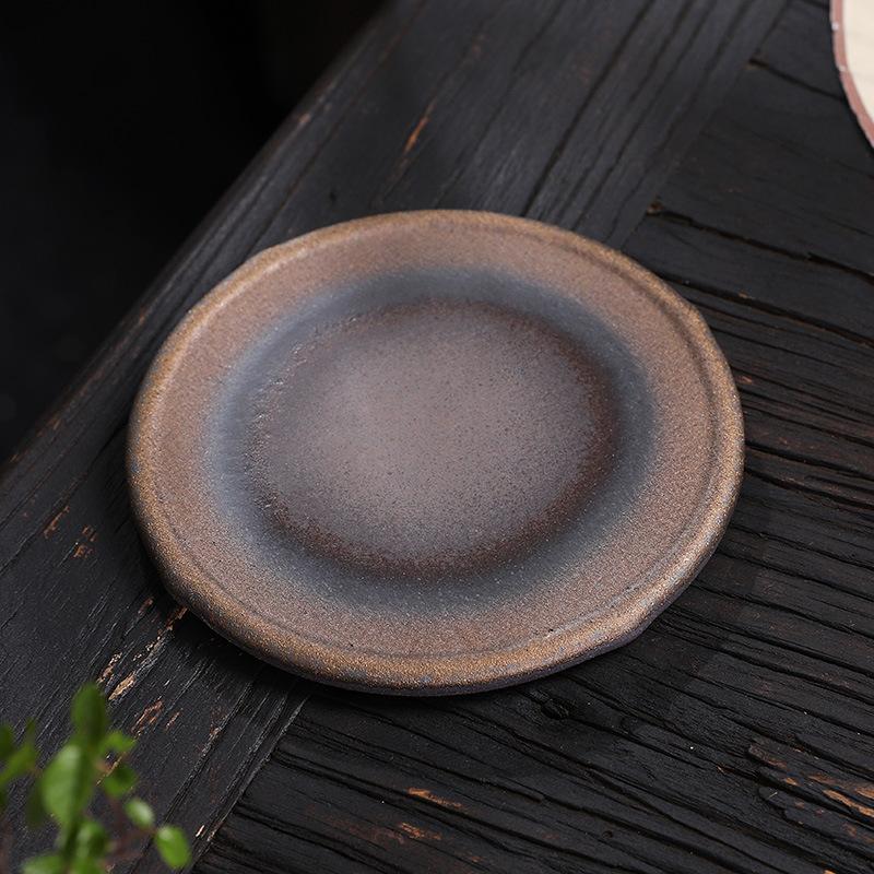 Příslušenství ke Kung Fu čajové soupravě kreativní starožitný mistr pálení šálek osobní šálek držák na šálek hrubá keramika podložka pod čajový šálek