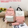 Minimalist Oxford Backpack For Middle School Girls With Waterproof Material And Spinal Protection