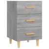 Nightstand Gray Sonoma 40 x 40 x 66 cm Engineered Wood