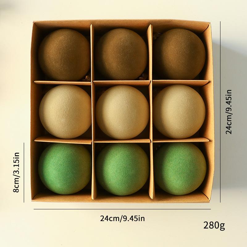 8cm Stoffbezogene Weihnachtskugeln Baumschmuck für Feiertagsdeko Heimparty Geschenk Dekorationen