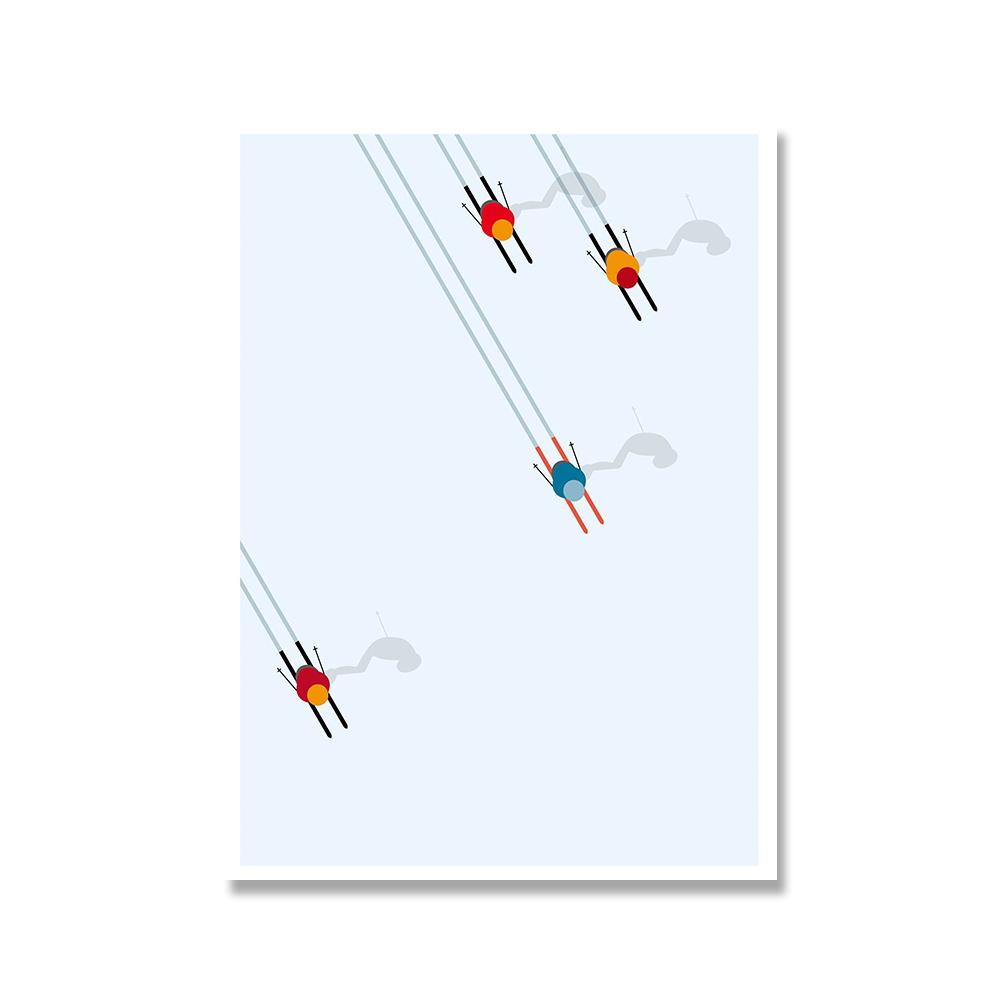 

Винтажные художественные постеры и принты с изображением подъемника на лыжах Картина на холсте Мечта лыжника Подарок Рождественское украшение Скандинавский минималистский декор для комнаты Домашний декор 70x100cm No Framed