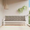 VidaXL Set of 2 Garden Bench Cushions, Bench Cover with String Sets, Waterproof Outdoor Cushion, Taupe 361743