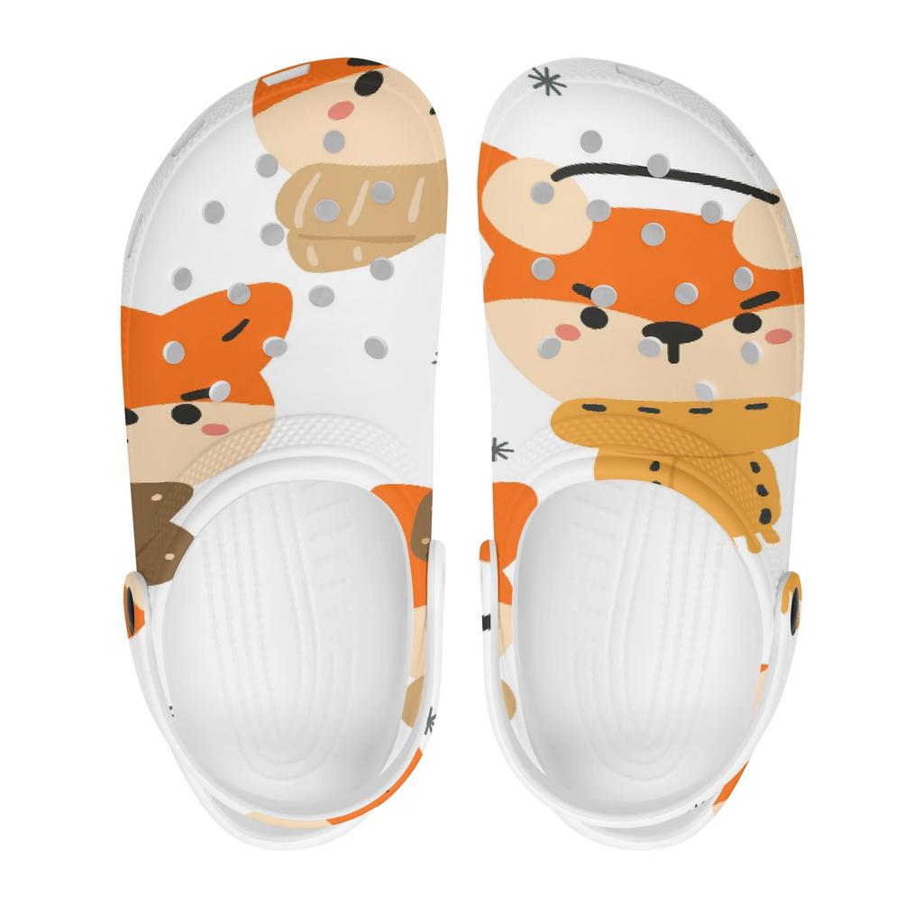Women Men Pattern Printed EVA Clogs Easy Clean Soft Sole Slip On Garden Shoes Beach Pool Bathroom Home Daily Shoes Easy Clean Wear