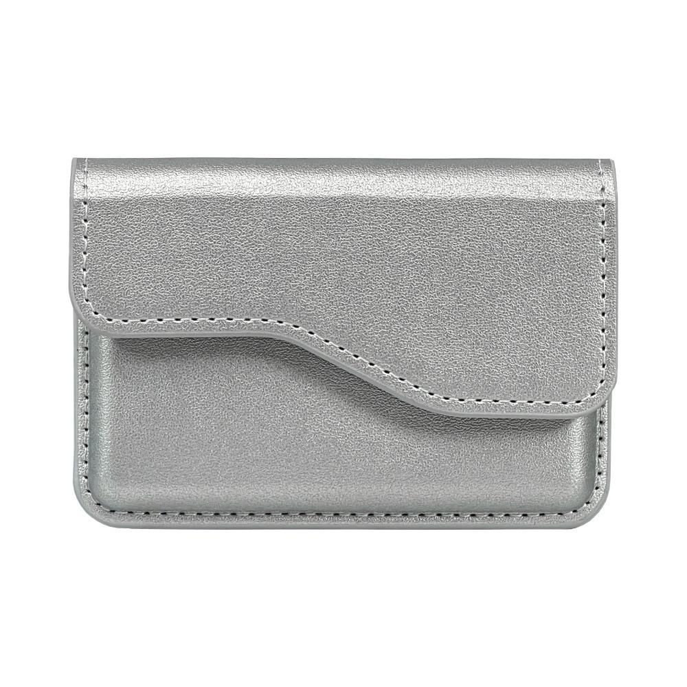 Cash Wallet Flip Card Case Side-opening Card Holder Phone Back Magnetic Card Bag  Male/Famale