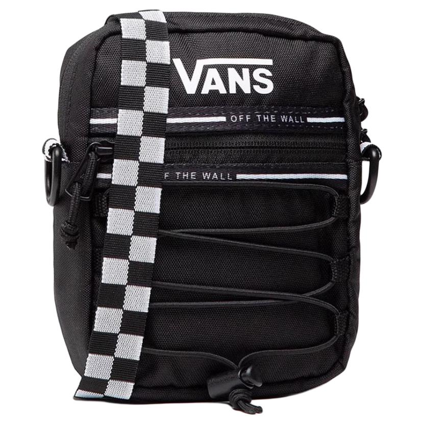 Vans Fashionable Versatile Zipper Closure Nylon And Polyester Shoulder Crossbody Bag Unisex bags Black VN0A48HKY28