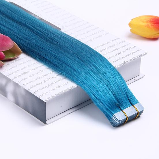 Yousheng 50CM Tape-in Haarverlängerung Natürliches Aussehen Halloween-Kostüm Cosplay Bühnenauftritt Party Damen Haarverlängerung mit Unsichtbarem Klebeband