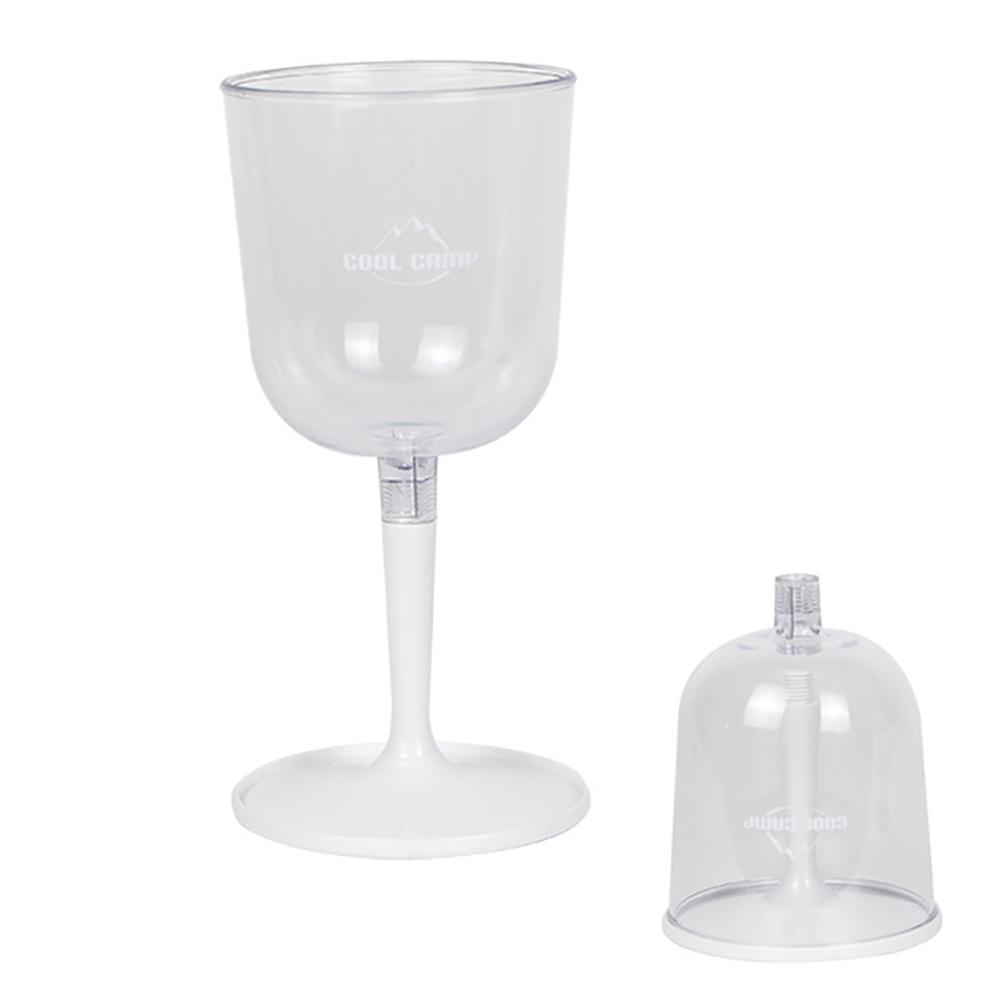Portable Plastic Wine Glass Resin Collapsible Wine Glasses Cocktail Cup Anti-fall Goblet For Party Picnic Beer Whiskey Drink Cup
