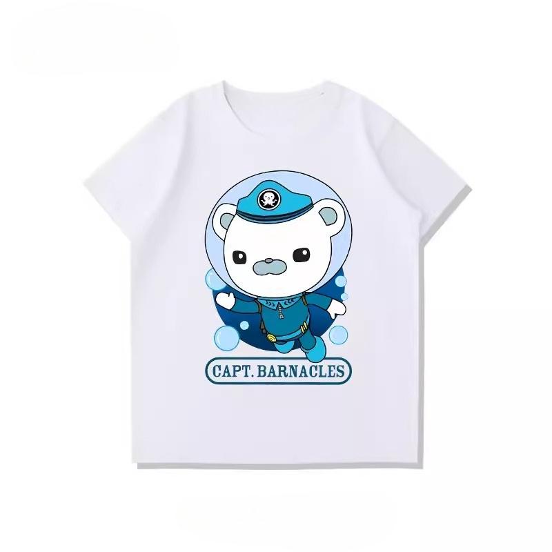 Potdemiel Octonauts Rescue Team Childrens 100 Cotton TShirt New Summer Style Comfortable and Breathable Childrens TShirt