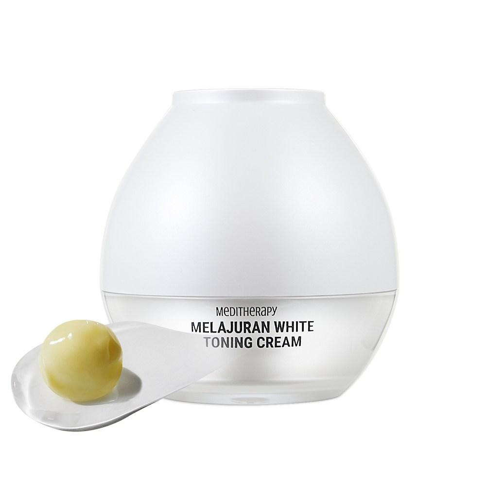 MediTherapy Melazuran White Toning Cream Set (50ml + EMS Device) – Brightening & Dark Spot Skincare Duo, Korean