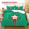 Biancheria da letto con motivo della Nazionale del Marocco Decorazione per la casa Regalo di compleanno (1 * copripiumino + 2 * federa, senza nucleo)