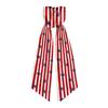 Patriotic Decorative Wreath Ribbon Bow with Star and Stripe Pattern for Indoor Outdoor Holiday Event 140x11cm